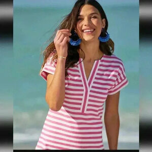 Vineyard Vines Knit Stripe Swing Dress
